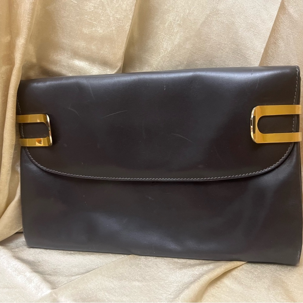 Vintage ‘70s Ferragamo Large Clutch Handbag